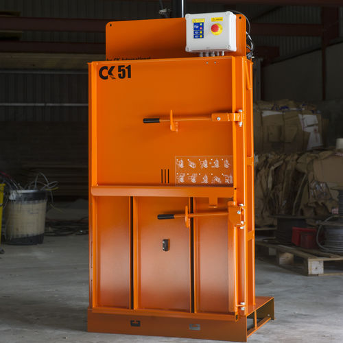 Presse à balles pour carton - CK51 - CK International ltd - verticale / à chargement frontal / compacte