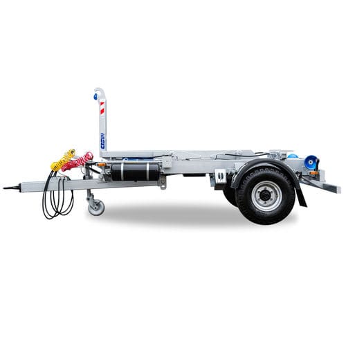 Remorque porte-conteneur - TN CTS 05-32-K - CTS-servis, a.s.  - à 1 essieu / tractée / pour matériel industriel