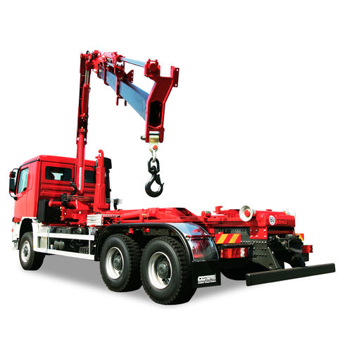 Grue montée sur camion - CTS-servis, a.s.  - à flèche articulée / pour chantier / pour l'industrie du recyclage