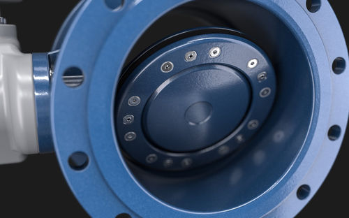 Vanne papillon - Düker GmbH - avec volant / pneumatique / électrique