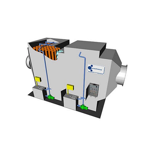 Laveur de gaz à voie humide - HR-2® series - Ecochimica System - chimique / à 2 étages