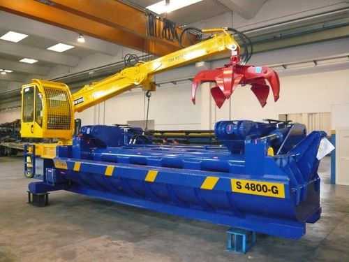 Presse à balles pour ferraille - S 4800-G - ECOTECNICA S.R.L.  - verticale / à chargement par le haut / mobile