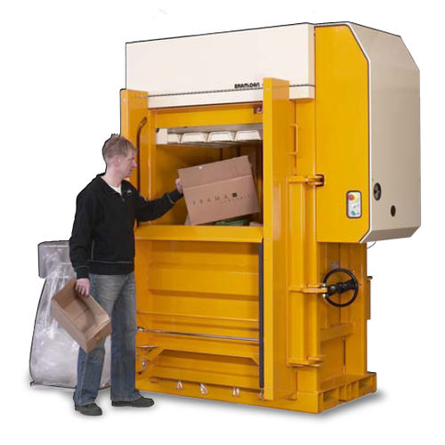 Presse à balles verticale - X50 SD - ELKOPLAST CZ - à chargement frontal / pour carton / pour déchets