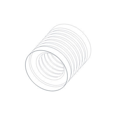 Soufflet rond - HELICAL - en métal / axial