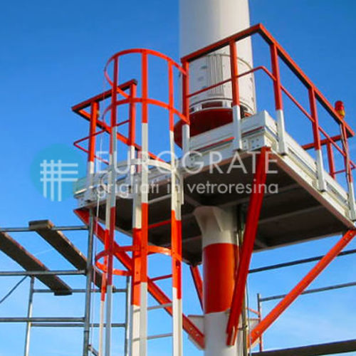 Échelle en acier inoxydable - EUROGRATE GRP GRATING AND PROFILES - simple / de toiture / à crinoline