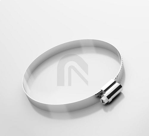 Collier de serrage en acier galvanisé - 002039 - Masterflex SE - à vis sans fin / à bande