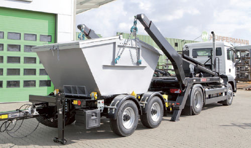 Remorque porte-conteneur - Mini  - Hüffermann Transportsysteme GmbH  - tandem / tractée / pour matériel industriel