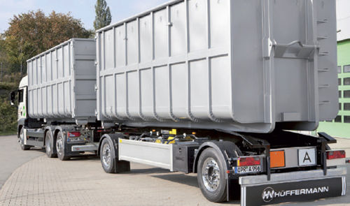 Remorque benne - Slide-Carrier - Hüffermann Transportsysteme GmbH  - pour matériel industriel / à 2 essieux / tractée