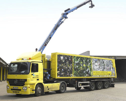 Semi-remorque benne - Hüffermann Transportsysteme GmbH  - gooseneck / à 3 essieux / tractée