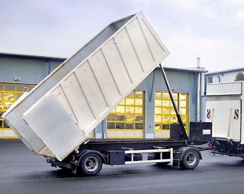 Remorque benne - Hüffermann Transportsysteme GmbH  - pour matériel industriel / à 2 essieux / automotrice