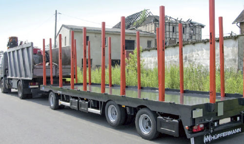 Remorque pour véhicules - Hüffermann Transportsysteme GmbH  - à 3 essieux / tractée