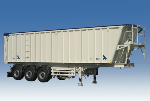 Remorque benne - STAS bv - Hüffermann Transportsysteme GmbH  - de chantier / à 3 essieux / tractée