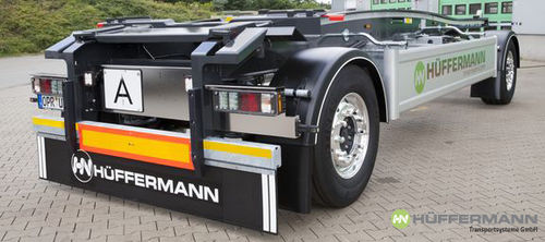 Remorque pour véhicules - HSA  - Hüffermann Transportsysteme GmbH  - à 2 essieux / tractée