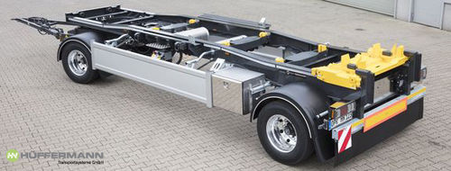 Remorque à plateau - HSA 1870-265LS - Hüffermann Transportsysteme GmbH  - pour matériel industriel / à 2 essieux / tractée