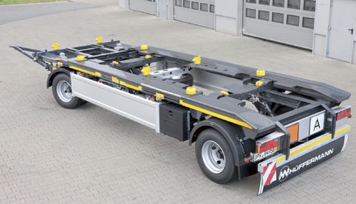 Remorque benne - HKA1870,HKA2470 - Hüffermann Transportsysteme GmbH  - de déchets / à 2 essieux / tractée