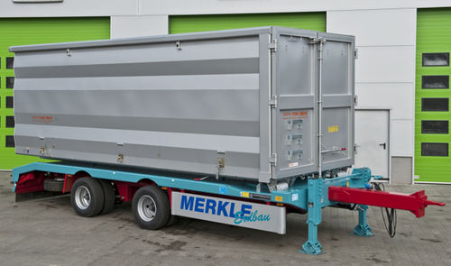 Remorque porte-conteneur - Multi-Carrier - Hüffermann Transportsysteme GmbH  - pour matériel industriel / à 2 essieux / tractée