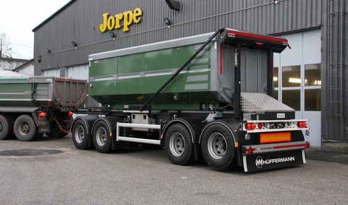 Remorque à plateau - Hüffermann Transportsysteme GmbH  - benne / porte-conteneur / à 5 essieux