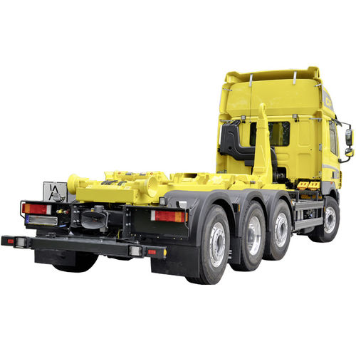 Camion à plate-forme - Hüffermann Transportsysteme GmbH  - à 4 essieux