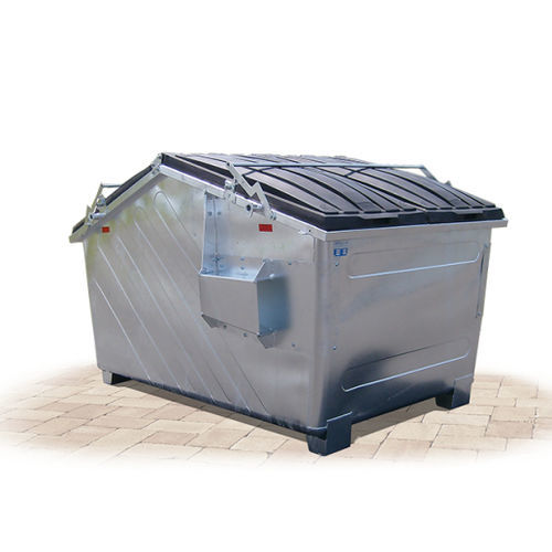 Conteneur à déchets en acier - FUB series  - IVB Umwelttechnik GmbH  - en plastique / pour déchets industriels / avec couvercle