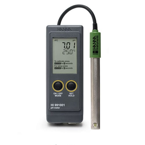 PH mètre portable - HI991001 - Hanna Instruments - de process / numérique / étanche