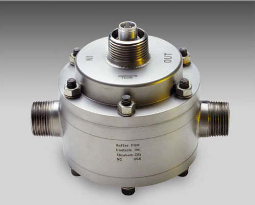 Débitmètre à pignons ovales - HOG series - Hoffer Flow Controls - volumique / pour huile / en ligne