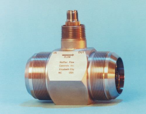 Débitmètre à turbine - Hoffer Flow Controls - volumique / pour liquides / en ligne