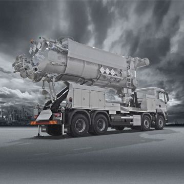 Camion de transport - MEGAVAC - KOKS Group b.v.  - à 4 essieux / pour chantier