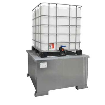 Bac de rétention 1 fût - WSP-KTC-OS - LaCont Umwelttechnik GmbH  - pour conteneur IBC / en acier galvanisé