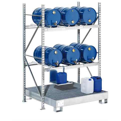 Rayonnage pour entrepôt de stockage - FR2-3636 - LaCont Umwelttechnik GmbH  - à fûts avec bac de rétention