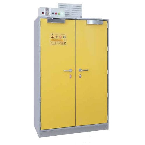 Armoire de stockage - B80-8012-A - LaCont Umwelttechnik GmbH  - au sol / double porte / pour batterie lithium-ion