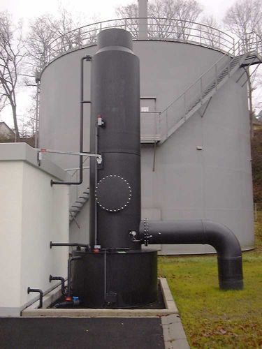 Laveur de gaz à voie humide - LIKUSTA Umwelttechnik - de chlore / compact