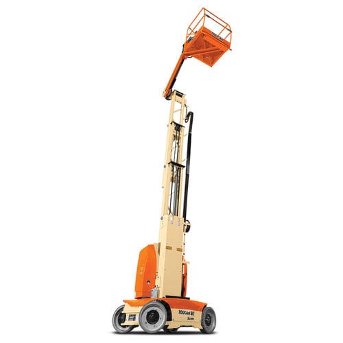 Nacelle à mât vertical mobile - T8E Toucan® - JLG Industries Inc. - alimentée par batterie / pour usage intérieur et extérieur / compacte