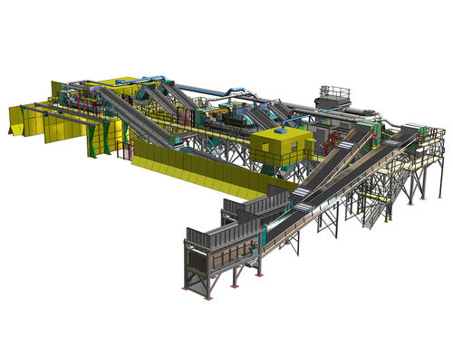 Installation de recyclage de papier - Lyndex Recycling Systems Ltd - sur ligne de process