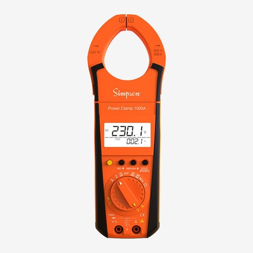 Pince multimètre numérique - Simpson - portable / 1000 V / 600 V