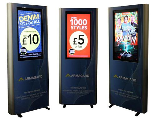 Totem publicitaire - IDS-RT-P-MR - Armagard Ltd - pour affichage LCD