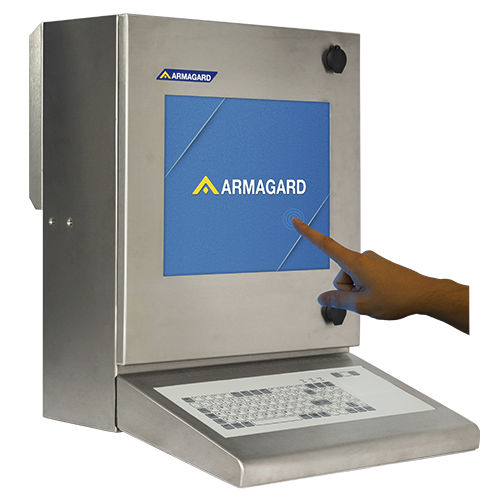 Boîtier à écran tactile LCD - SENC-350 - Armagard Ltd - rectangulaire / en inox / médical