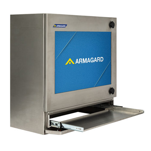Boîtier pour ordinateur de bureau - SENC-500 - Armagard Ltd - en saillie / rectangulaire / en acier inox