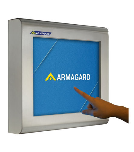 Boîtier pour écran tactile - STS-170 - Armagard Ltd - mural / rectangulaire / en inox