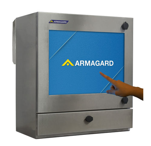 Boîtier à écran tactile LCD - SENC-450 - Armagard Ltd - mural / rectangulaire / en inox