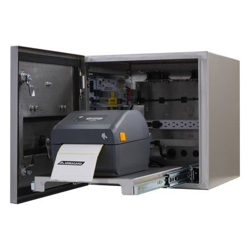 Boîtier pour imprimante - SPRI-100C - Armagard Ltd - de bureau / carré / en inox