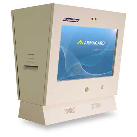 Boîtier rectangulaire - PDP-22-L-240V - Armagard Ltd - en acier doux / pour écrans / pour écran graphique LCD