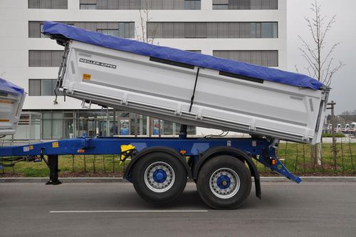 Remorque benne - MZDA 18/22 series - MEILLER F. X. Fahrzeug- und Maschinenfabrik GmbH & Co KG - pour sable / à 2 essieux / tractée