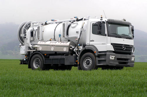 Camion hydrocureur - max. 26 t | DRAINMASTER - MÜLLER Umwelttechnik GmbH & Co. KG - à 2 essieux / à recyclage d'eau