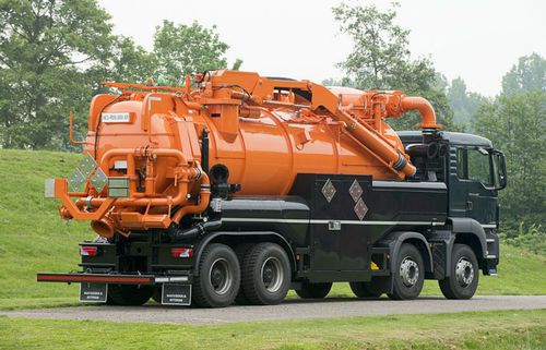 Camion aspirateur vidangeur - Vacu-Press® 8000 ADR/Hi-Lift - Naaktgeboren Rotterdam B.V.  - à 4 essieux