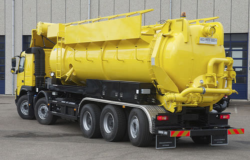 Camion aspirateur vidangeur - Vacu-Press® 8000 5-axle - Naaktgeboren Rotterdam B.V.  - à 5 essieux