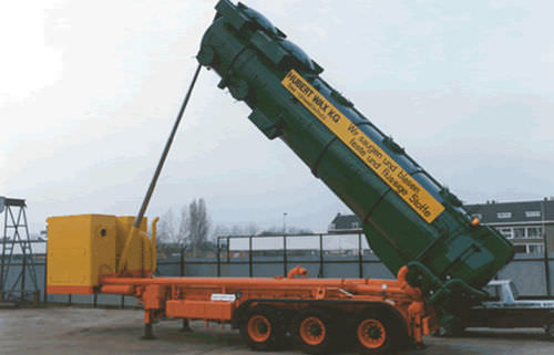 Semi-remorque citerne - Vacu-Press® 11000 Standaard - Naaktgeboren Rotterdam B.V.  - à 3 essieux / tractée / aspiratrice