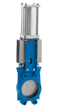 Vanne à guillotine - XC  - ORBINOX  - électrique / pour produits en vrac / d'évacuation