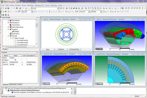 Logiciel d'analyse - Maxwell - ANSYS - de simulation de champ électromagnétique / de simulation électromagnétique / de conception