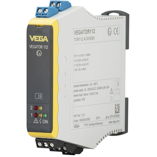 Conditionneur de signal à 2 voies - VEGATOR 112 - VEGA Grieshaber KG - sur rail DIN / pour détection de niveau