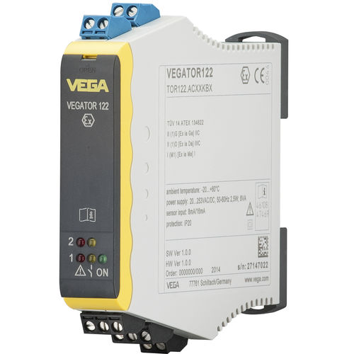 Conditionneur de signal à 2 voies - VEGATOR 122 - VEGA Grieshaber KG - sur rail DIN / pour détection de niveau